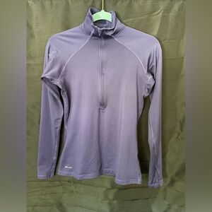 Nike half zip pullover. Size M but more like a S. Stretchy, thicker material